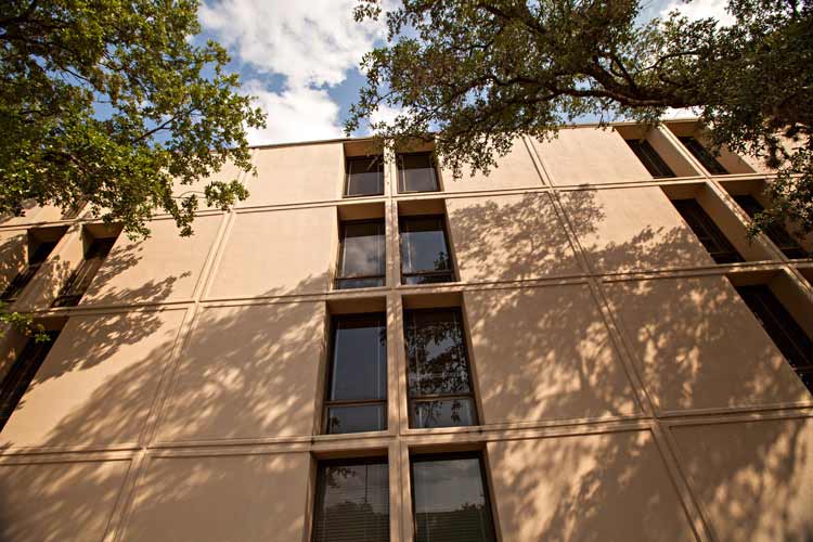 Front view of exterior windows showing all 4 floors
