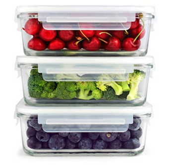 An example of glass food storage containers.