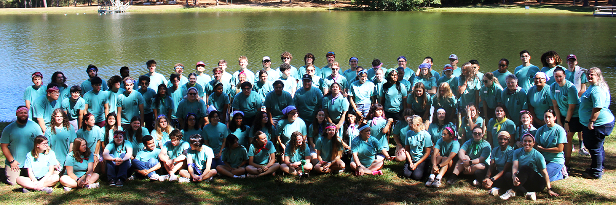 Group photo from Camp F.I.R.E. 2025