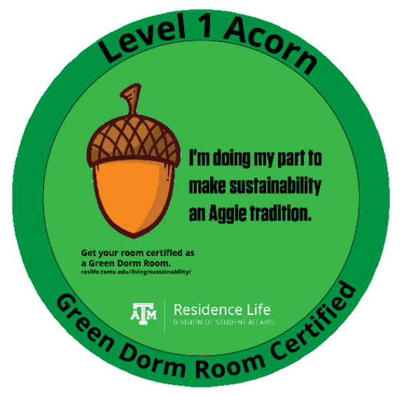 Green Dorm Rood Certified - Level 1 Acorn