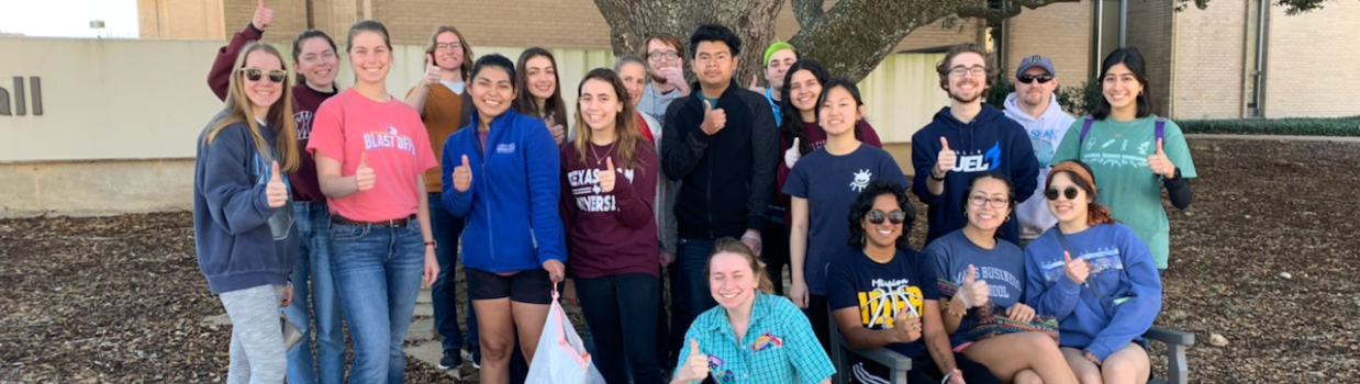 Group of students standing